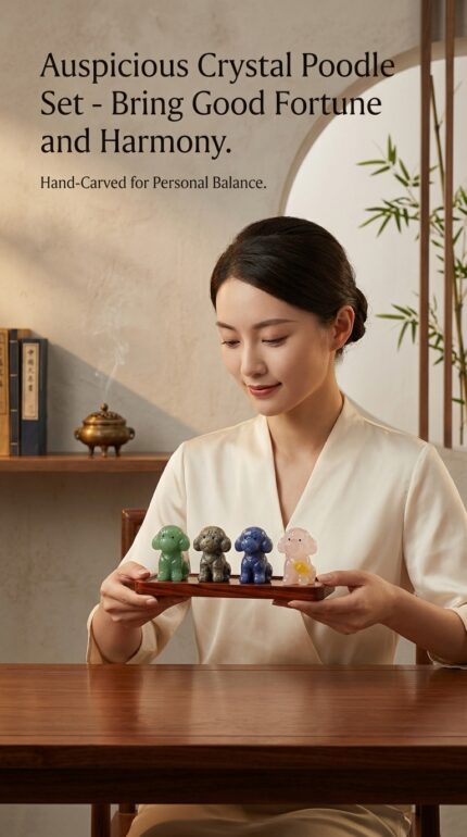 Natural Stone Poodle Carving